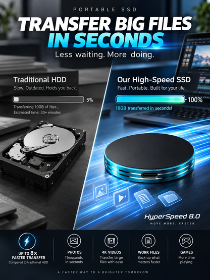 C Magnetic Portable SSD – Anti-Lost External Solid State Drive