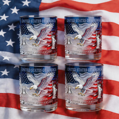 1776‑2026 Patriotic Commemorative Heritage Glass