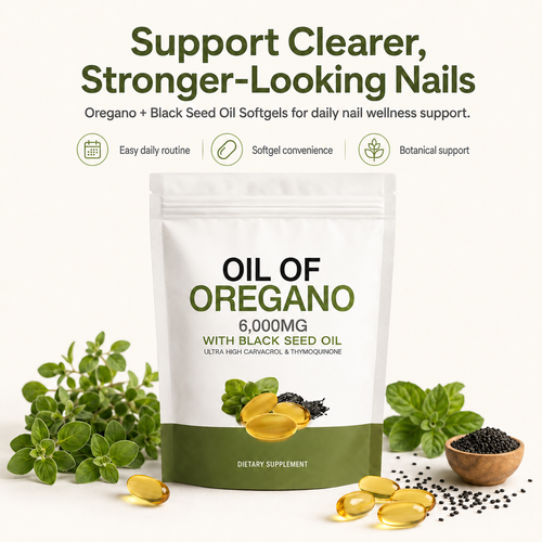 OREGANO & BLACK SEED OIL - ELIMINATES NAIL FUNGUS