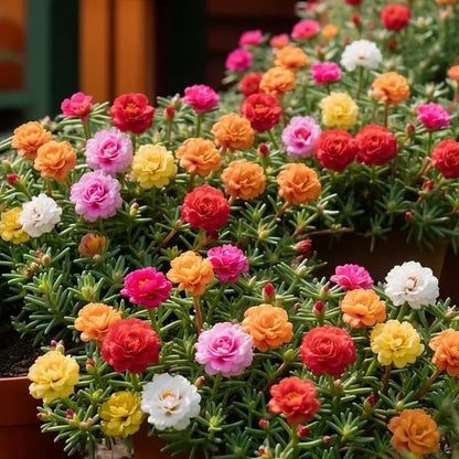 🌹Moss Rose Seeds(10,000+ Seeds) – 🌿Perennial Flower Seeds / Large Flowers / Easy to Grow