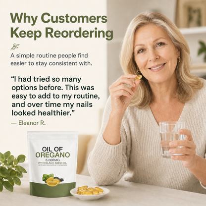 OREGANO & BLACK SEED OIL - ELIMINATES NAIL FUNGUS