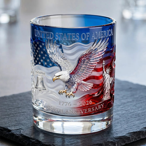 1776‑2026 Patriotic Commemorative Heritage Glass