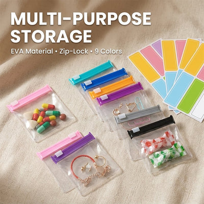 Self-Sealing Zip Storage Bags for Travel & Daily Organization