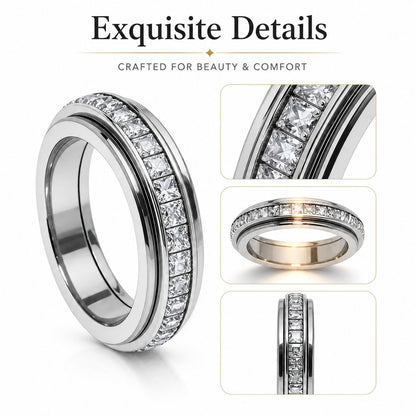 Crystal 360° Calming Spinner Ring