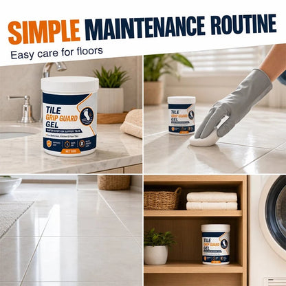 🏠💧Anti-Slip Tile Grip Gel – Reduces Slipperiness on Smooth Tiles, Quick-Dry Formula