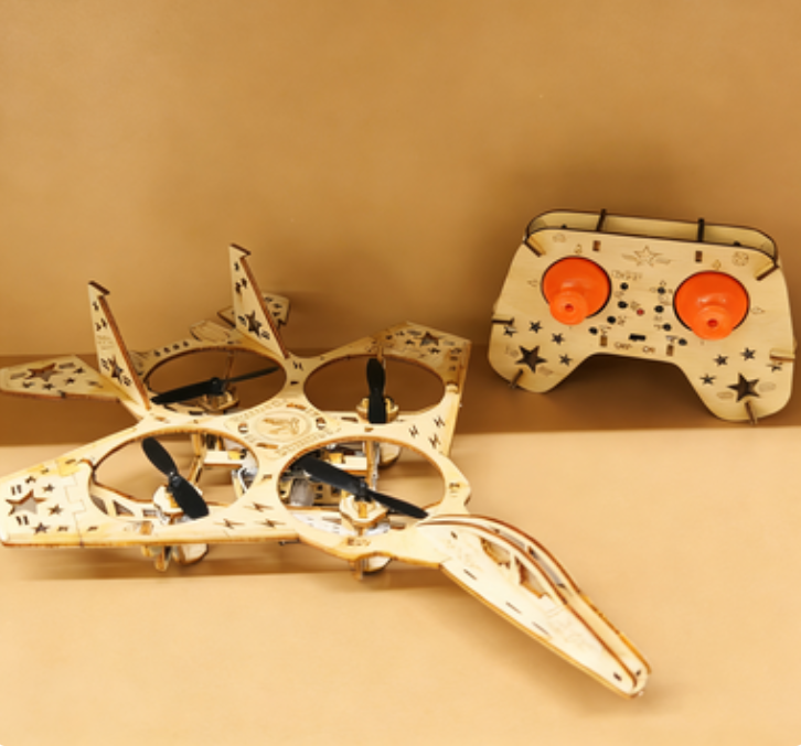 🔥🧩 DIY Wooden Drone Building Kit 🚁