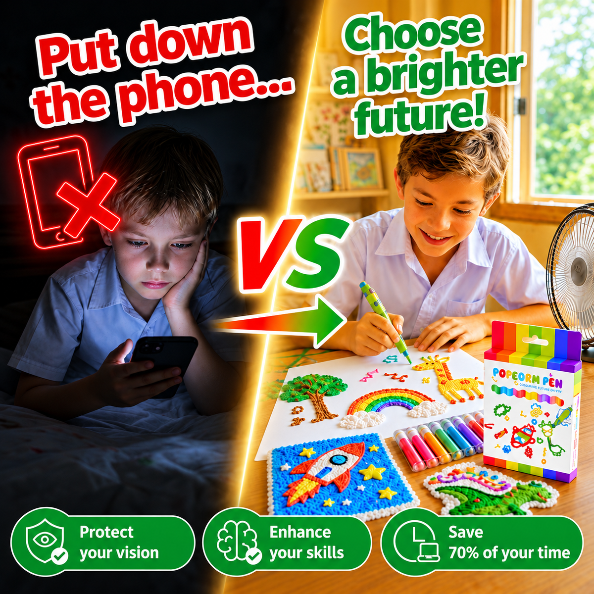 3D Drawing Pen - Turn 2D Art into 3D Creations, Creative DIY Tool