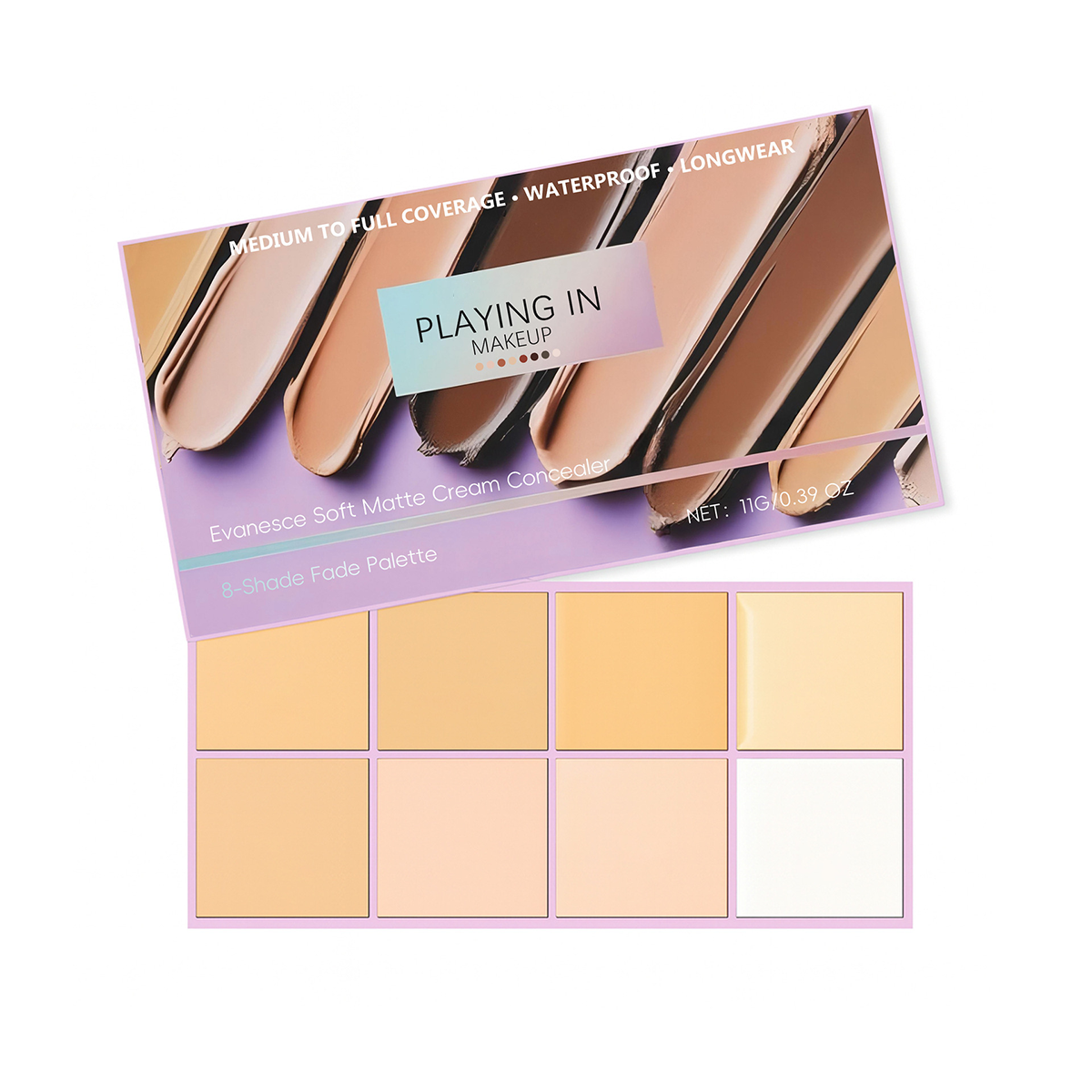 Soft Matte Cream Concealer 8-Shade Fade Palette