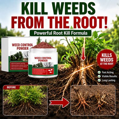 Outdoor Weed Control Powder for Patios, Driveways & Garden Paths