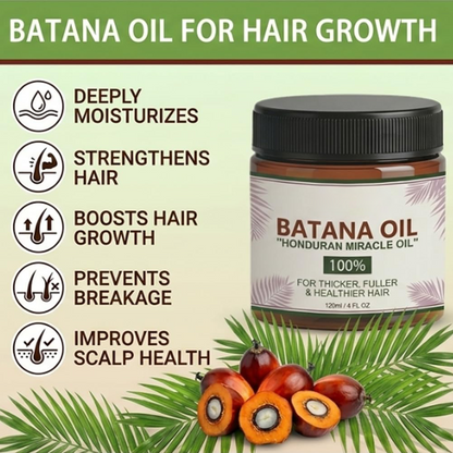 Batana Natural Hair Growth Oil,100% Pure Organic Batana,Prevents Loss for Men & Women