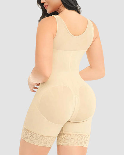 Double Compression Tummy Control Shapewear With Bra