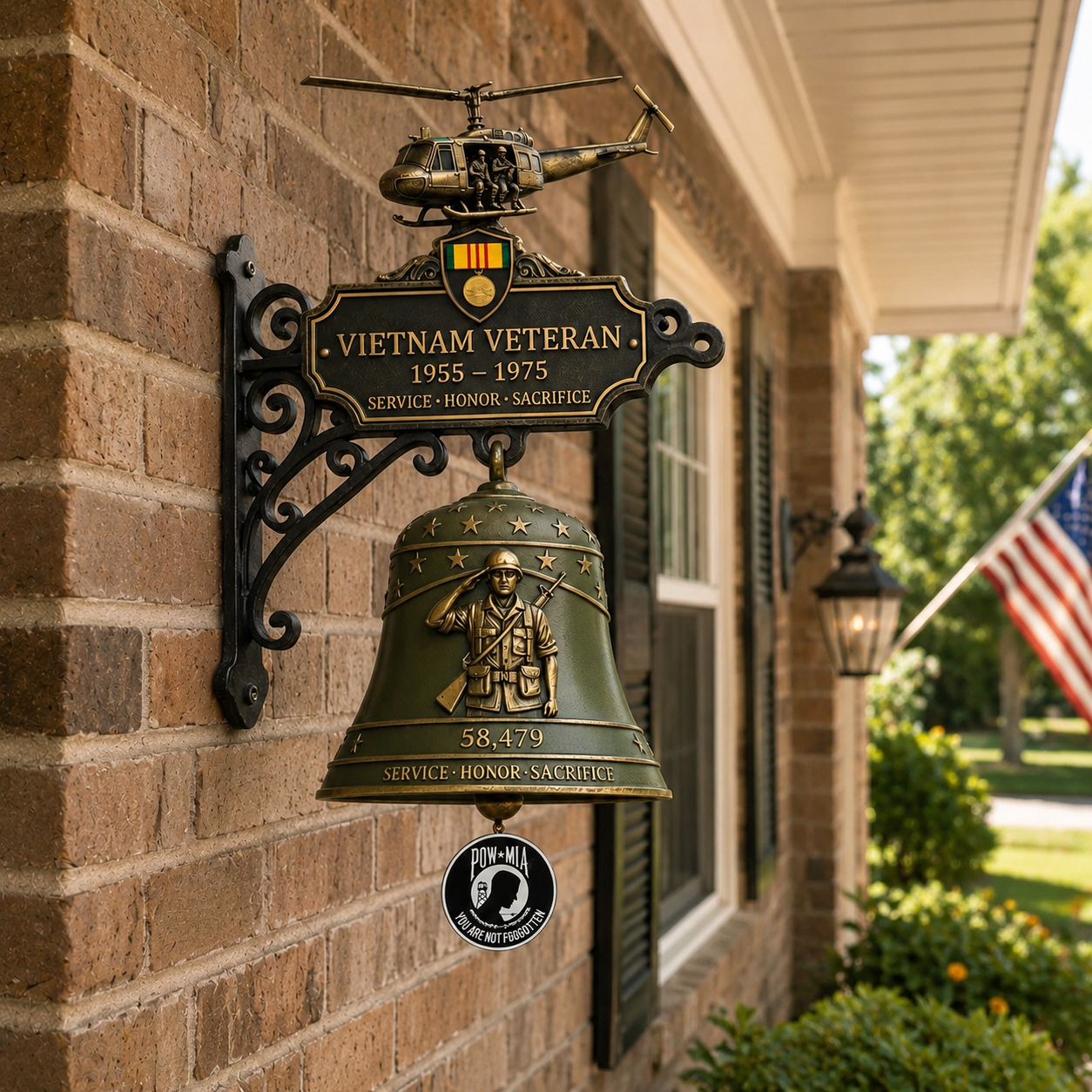 🔔 Veteran Tribute Wall Bell 🎖️