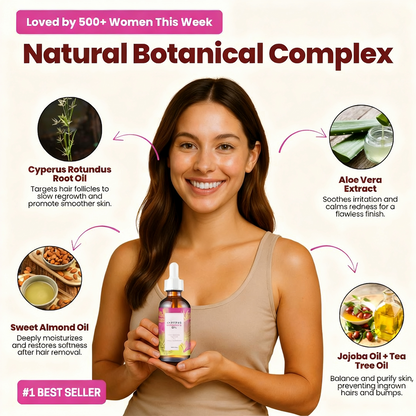 Cyperus Rotundus Oil for Natural Hair Reduction