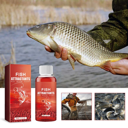Bloodworm Fish Attractant, Concentrated Scent Bait Additive, Bite Stimulant Fishing Equipment for Bass, Trout
