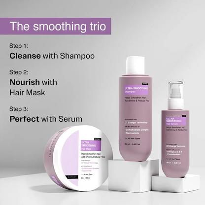 Niacinamide Smoothing Hair Serum, Anti-Frizz Deep Hydrating Hair Treatment