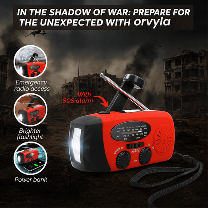 🏕️Portable multifunctional AM radio flashlight