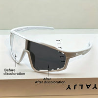 White frame [discoloration gray]+Free glasses case