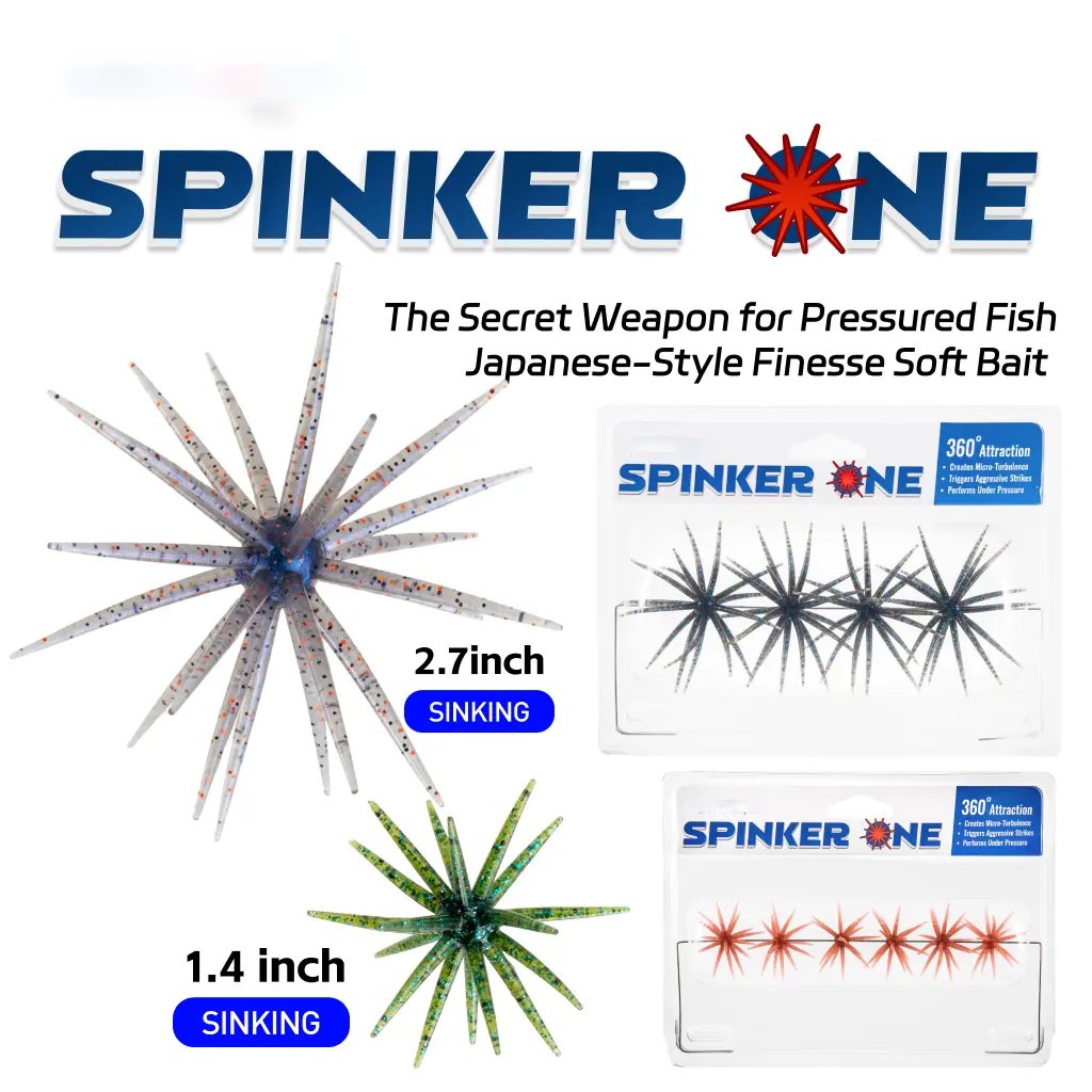 🎣🐙 Tentacle Soft Plastic Fishing Lure – Finesse Bait for Bass, Trout & Freshwater Fishing