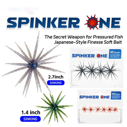 🎣🐙 Tentacle Soft Plastic Fishing Lure – Finesse Bait for Bass, Trout & Freshwater Fishing