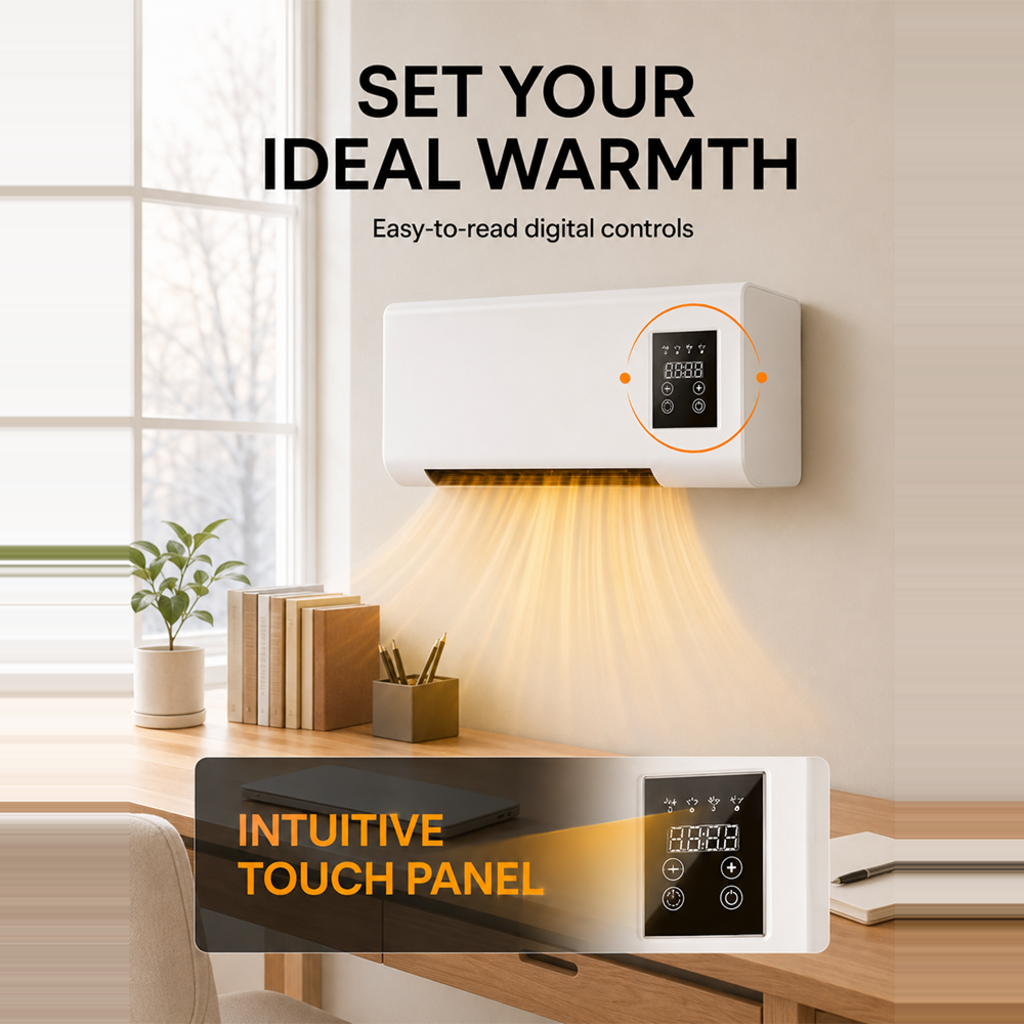 🔆Portable Electric Heater with Adjustable Heat🔥