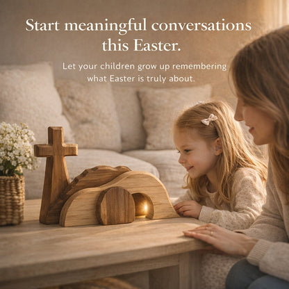 Wooden Resurrection Cross – Remember Easter’s True Meaning