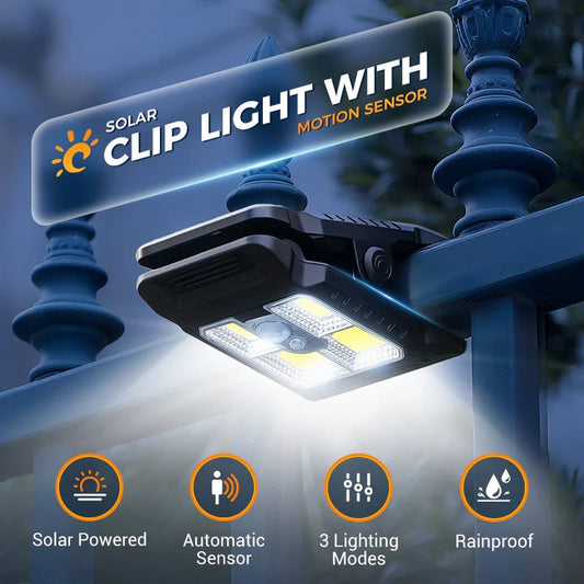 🔥Outdoor Solar Clip Light with Motion Sensor