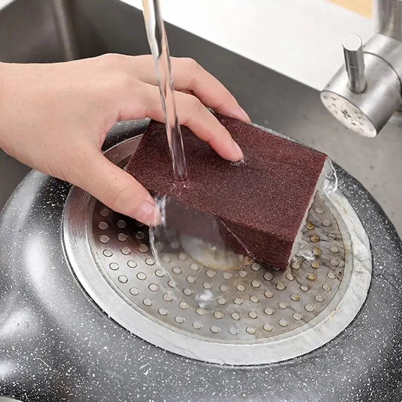 3 Pack Magic Emery Sponge – Rust Remover & Heavy-Duty Kitchen Cleaner