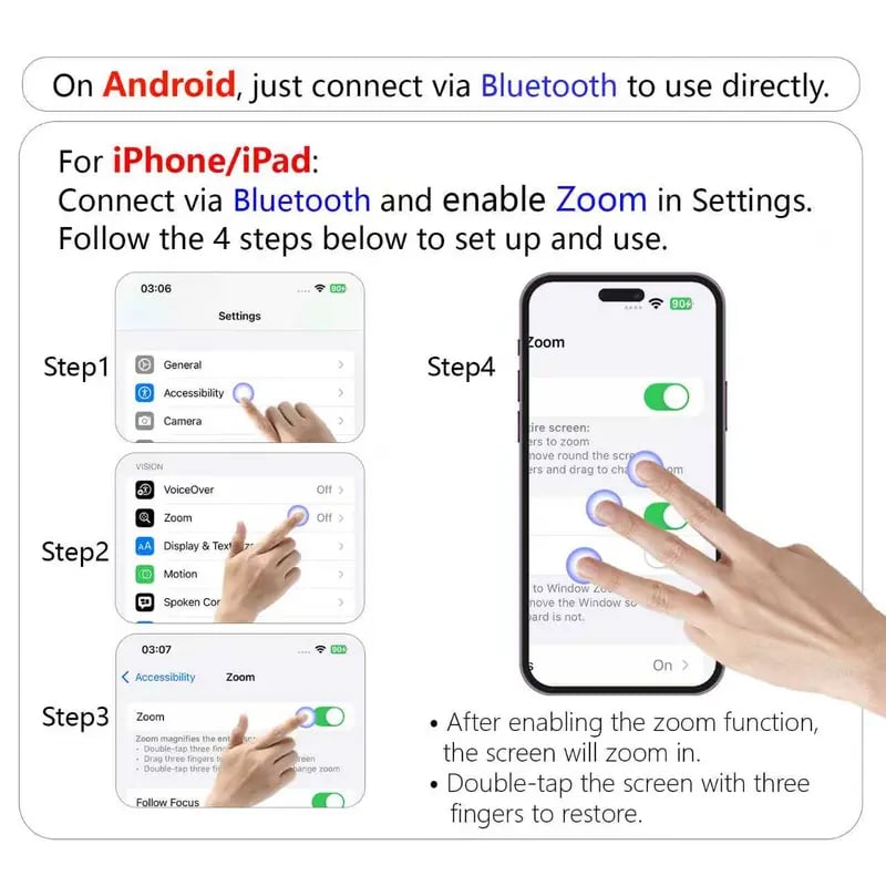 Smart Ring Remote Control – Wireless Video Scroller & Page Turner – Bluetooth Camera Shutter ✨📸