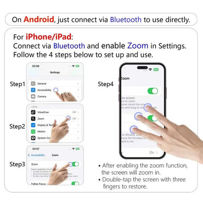 Smart Ring Remote Control – Wireless Video Scroller & Page Turner – Bluetooth Camera Shutter ✨📸