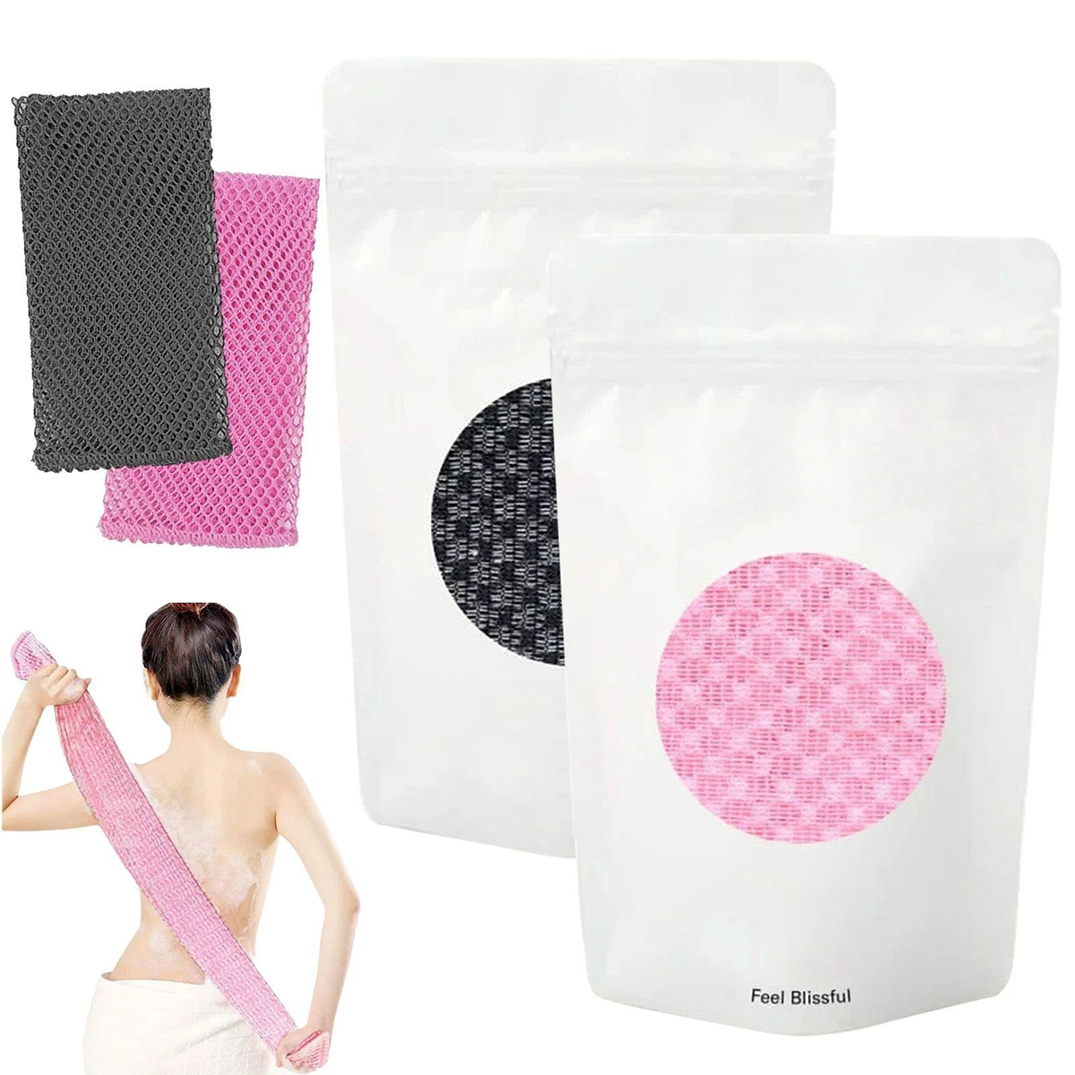 Exfoliating Shower Towel, Exfoliating Bath
