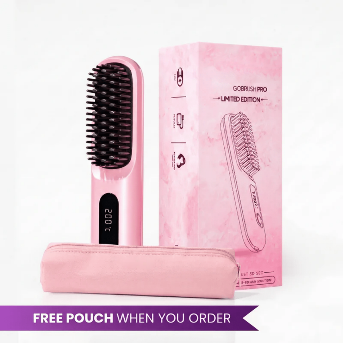 [NEW]Orvyla Portable Straightener Brush