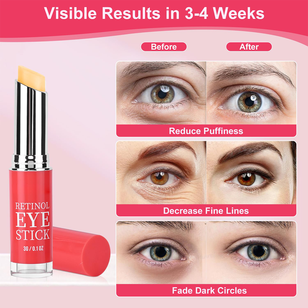Retinol Eye Stick with Collagen & Hyaluronic Acid