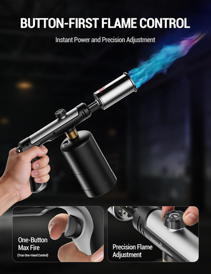 High-Heat Propane Torch – Adjustable Flame Torch for BBQ, Grilling & Charcoal Lighting, Soldering & Outdoor Use