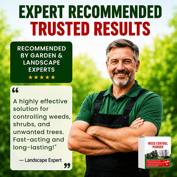 Outdoor Weed Control Powder for Patios, Driveways & Garden Paths