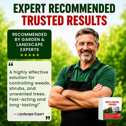 Outdoor Weed Control Powder for Patios, Driveways & Garden Paths