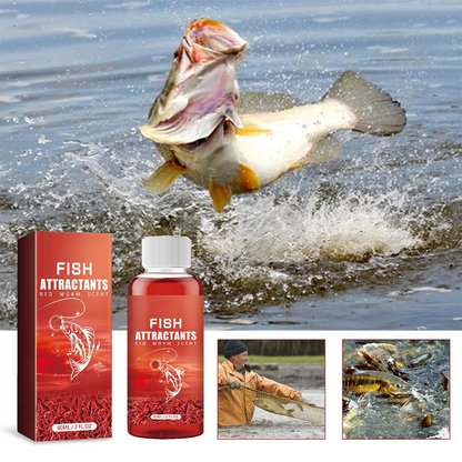 Bloodworm Fish Attractant, Concentrated Scent Bait Additive, Bite Stimulant Fishing Equipment for Bass, Trout