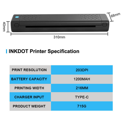 Wireless Tattoo Stencil Thermal Printer – Instant Phone-to-Stencil Printing