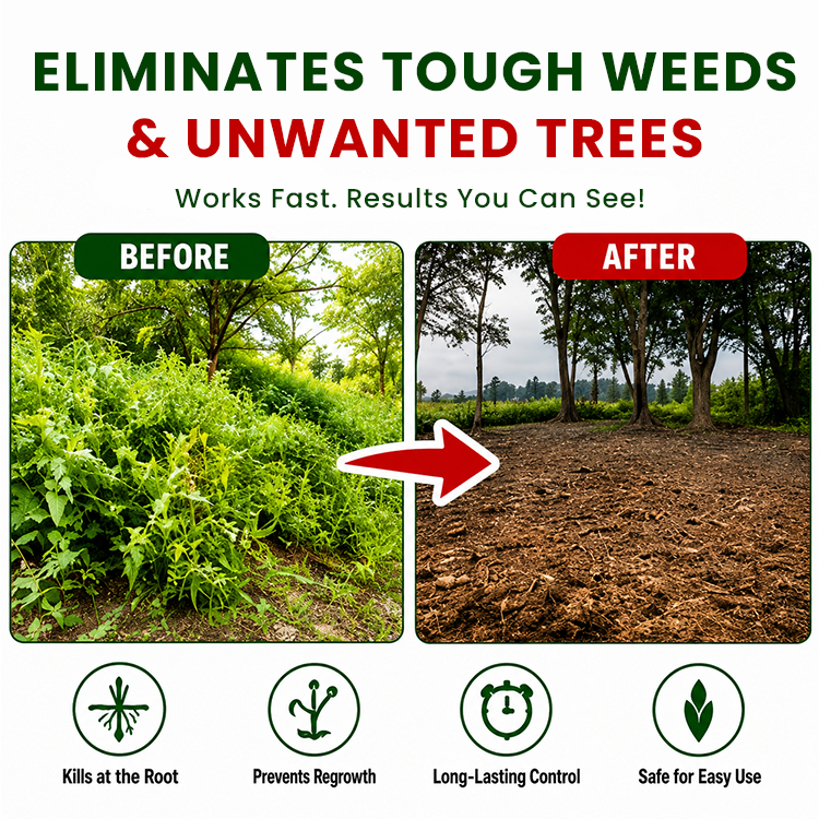 Outdoor Weed Control Powder for Patios, Driveways & Garden Paths