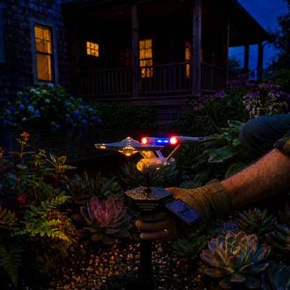 🌌🔥Sci-Fi Starship Solar Garden Light