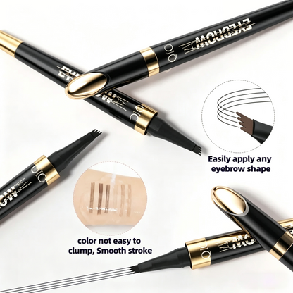 Black Gold 4-Tip Eyebrow Pen