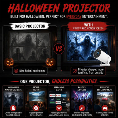 Halloween window projector
