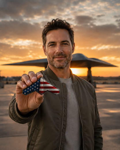 Patriotic Stealth Bomber-Inspired 250th Anniversary Collectible Coin