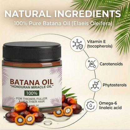 Batana Natural Hair Growth Oil,100% Pure Organic Batana,Prevents Loss for Men & Women