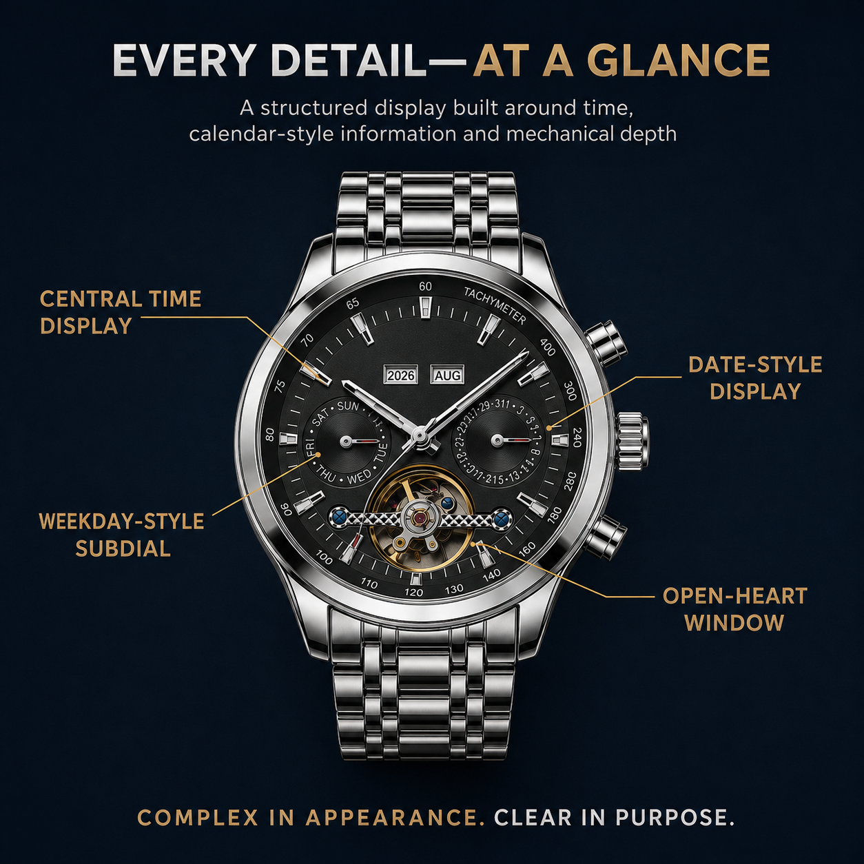⌚High-End Skeleton Tourbillon Watch💎