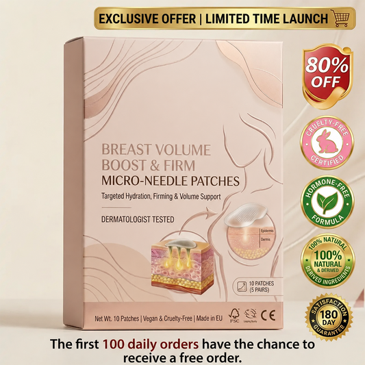 Targeted Bust Care Microneedle Patches – Firm-Looking Skin & Shape Support