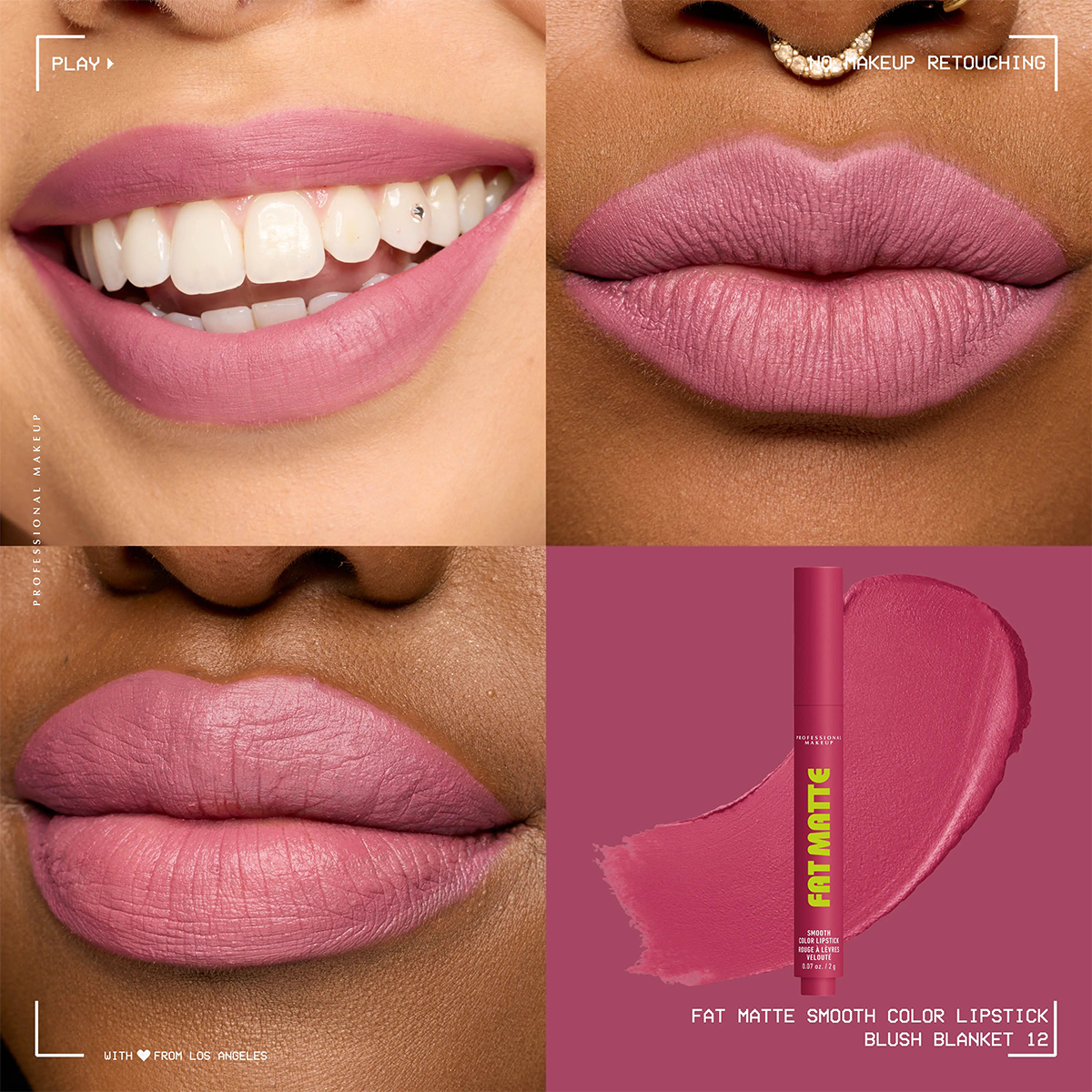 Fat Matte Lipstick - Smooth Color Lipstick with Cushion-Soft Formula