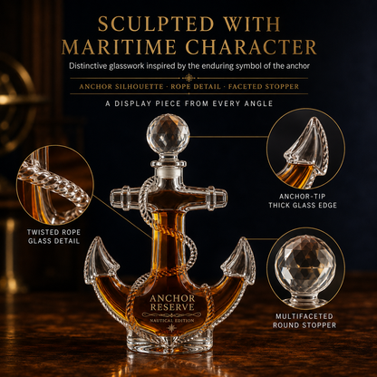 ⚓️US Navy 250th Anniversary Anchor Whiskey Decanter