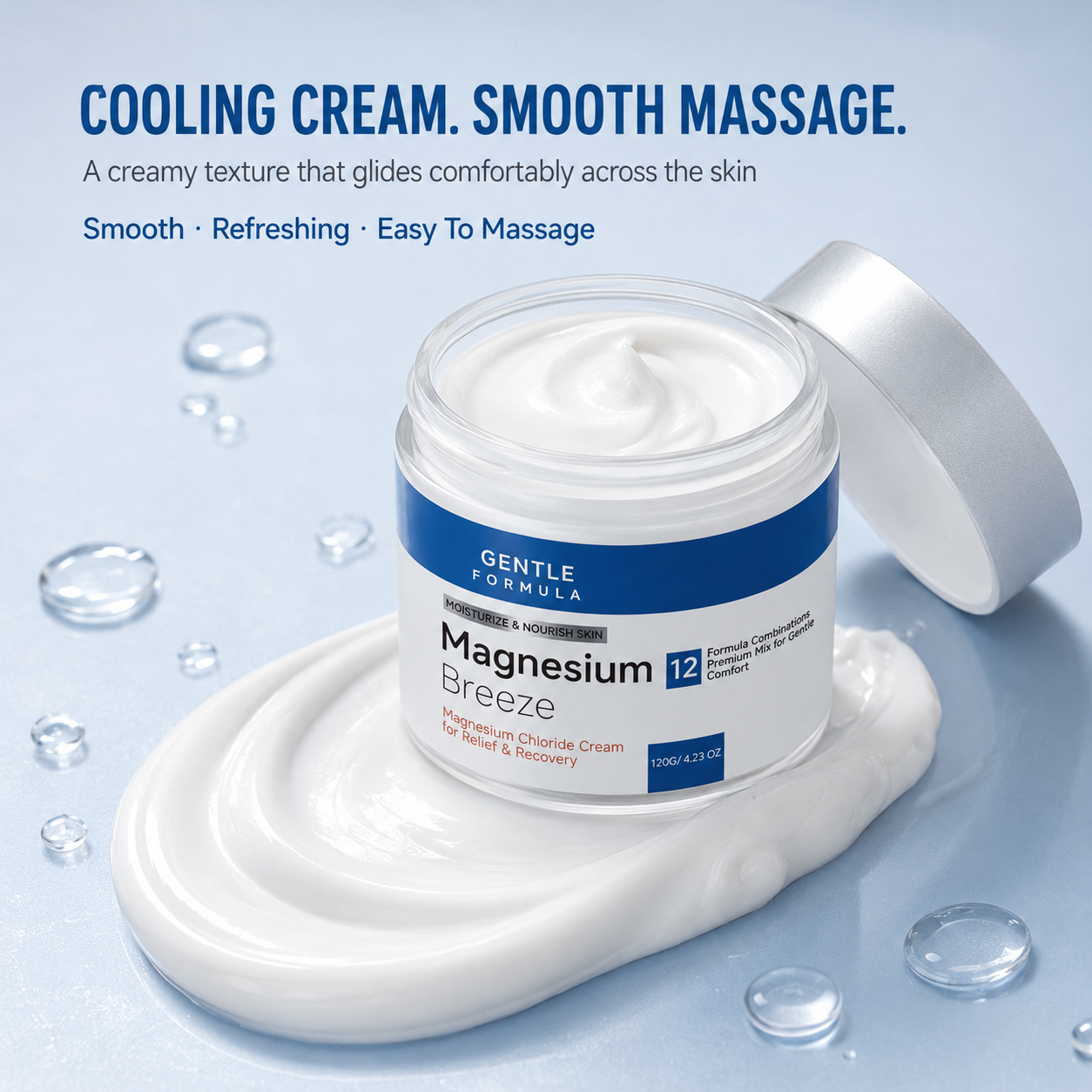 💧Magnesium Breeze Cooling Massage Cream for Legs & Feet