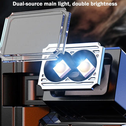 EDC Keychain Flashlight, USB-C Rechargeable, IPX5 Waterproof, 7 Lighting Modes