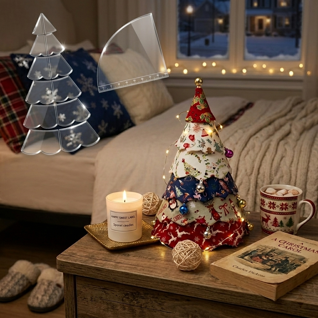 Christmas Quilt Tree Pattern Set(7PCS)-With Instructions